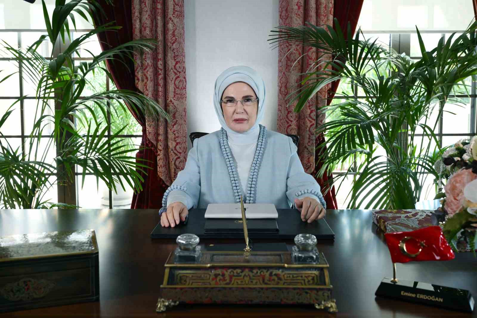 EMİNE ERDOĞAN, 6. LİDER EŞLERİ ZİRVESİ’NE VİDEO MESAJ GÖNDERDİ: