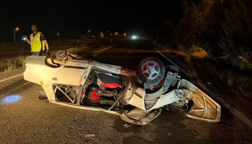 KARABÜK’TE OTOMOBİL TAKLA ATTI: 1 YARALI