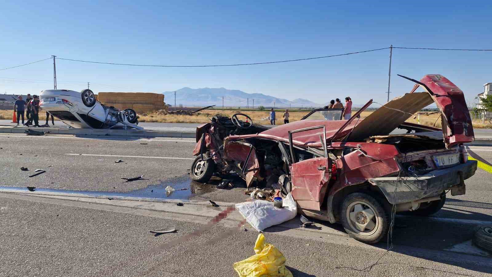 KARAMAN’DA FECİ KAZA: 2’Sİ ÇOCUK 6 YARALI