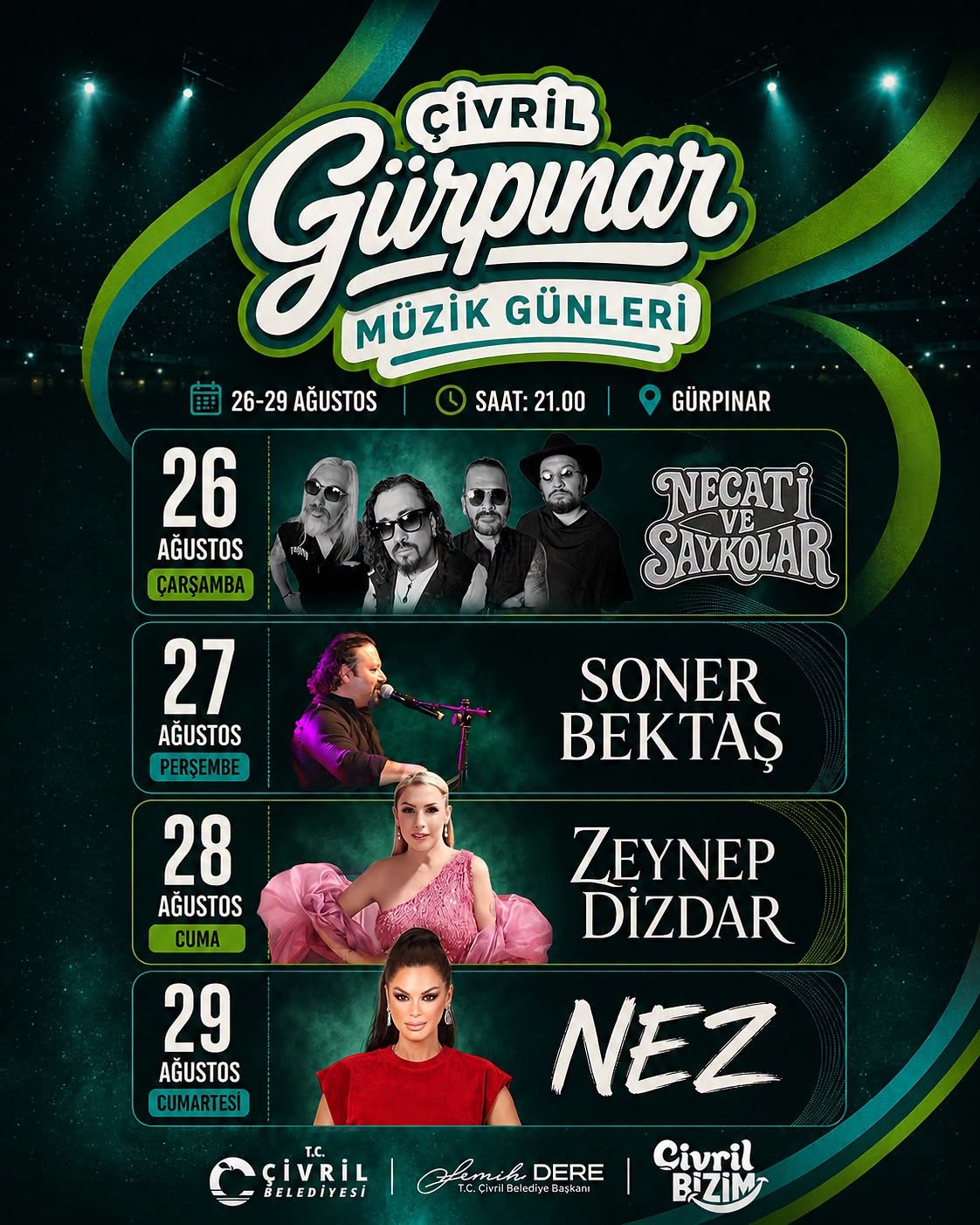 ÇİVRİL’DE 13 YIL SONRA GÜRPINAR MÜZİK GÜNLERİ YENİDEN DÜZENLENİYOR