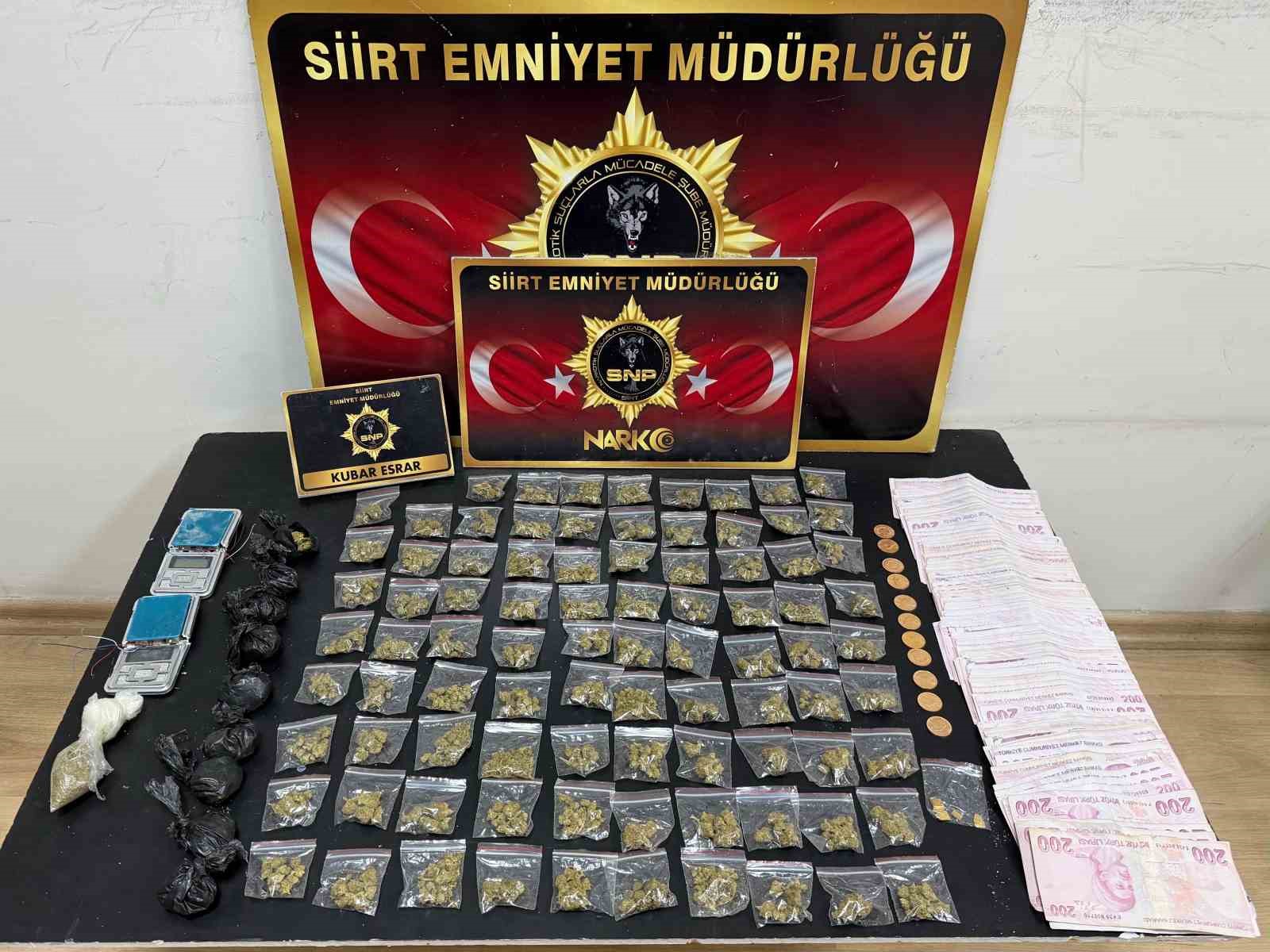 SİİRT’TE UYUŞTURUCU OPERASYONUNDA 2 ŞÜPHELİ YAKALANDI