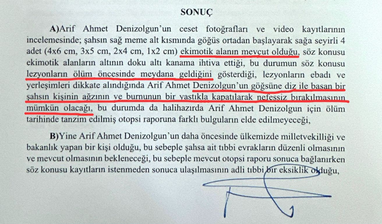 DENİZOLGUN’UN ÖLÜMÜNDE ŞÜPHELER DERİNLEŞTİ: 10 YIL SONRA KRİTİK RAPOR