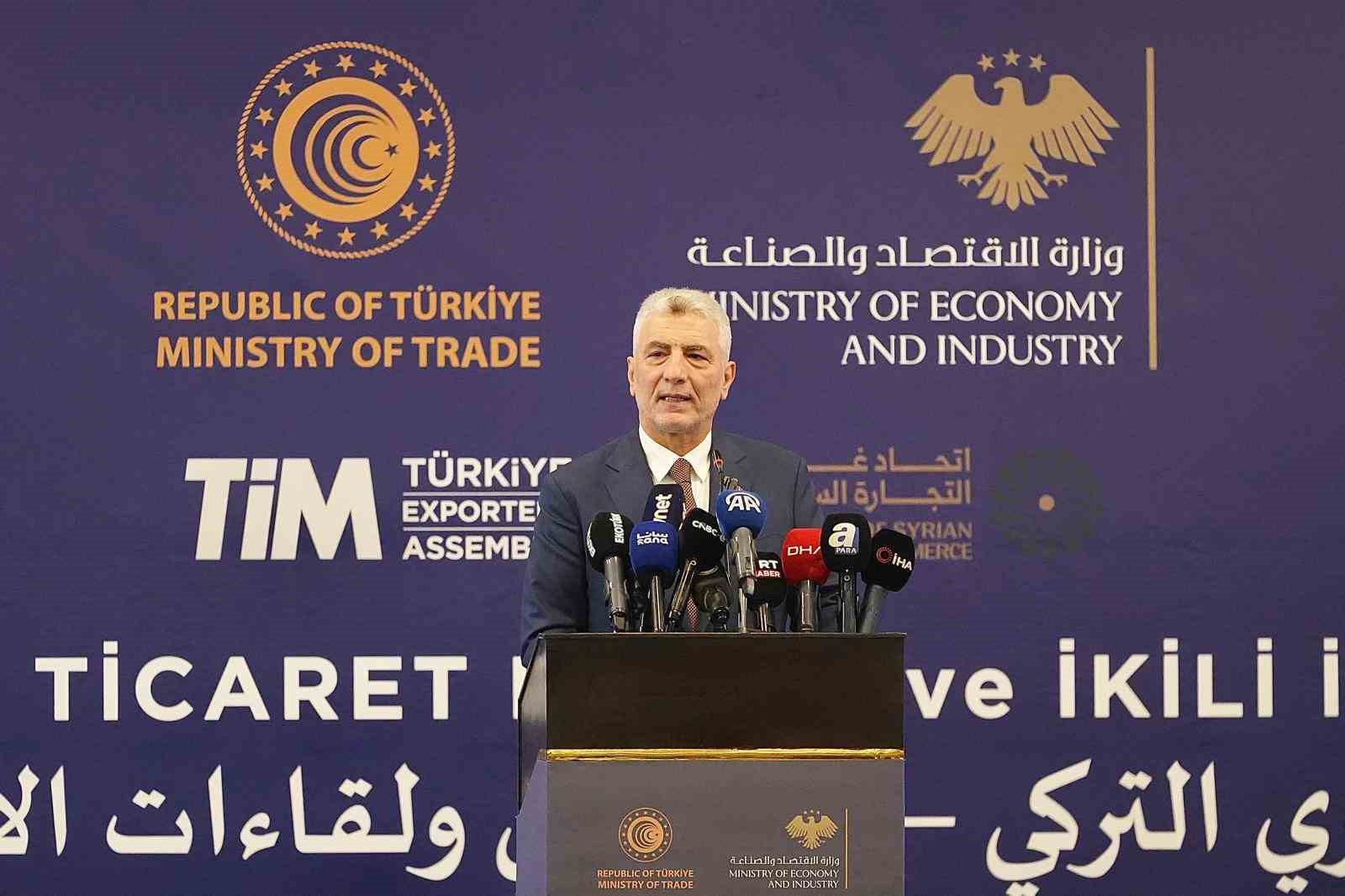 BAKAN BOLAT: "SURİYE İLE TİCARET HACMİ HEDEFİMİZ 10 MİLYAR DOLAR"