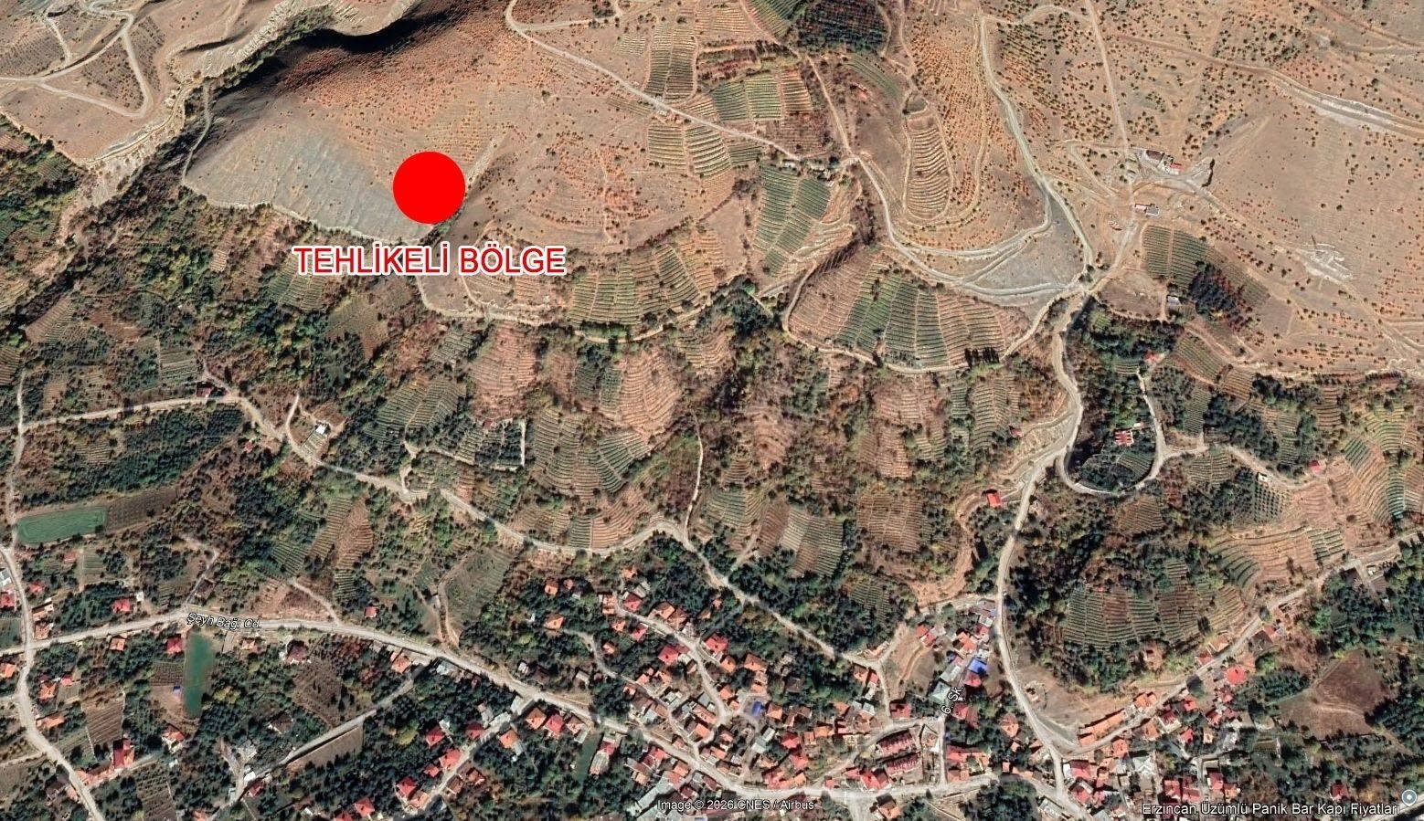 ÜZÜMLÜ’DE HEYELAN RİSKİ NEDENİYLE TAHLİYE UYARISI