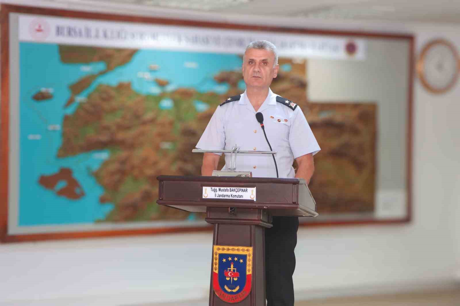 BURSA İL JANDARMA KOMUTANLIĞI’NDA ’RÜTBE TERFİ TÖRENİ’