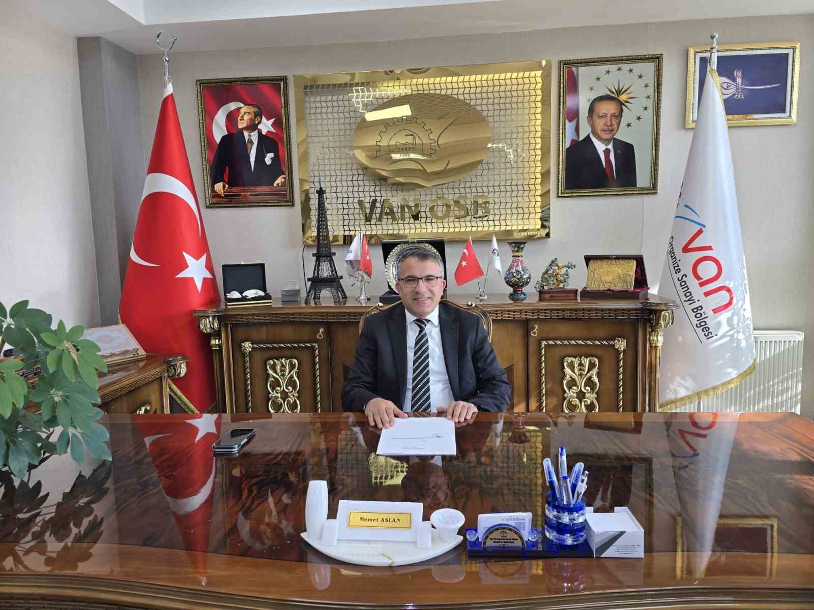 VAN OSB BAŞKANI MEMET ASLAN’DAN FİNANSMAN DESTEĞİNE TEŞEKKÜR: "SANAYİCİMİZ İÇİN CAN SUYU OLACAKTIR"
