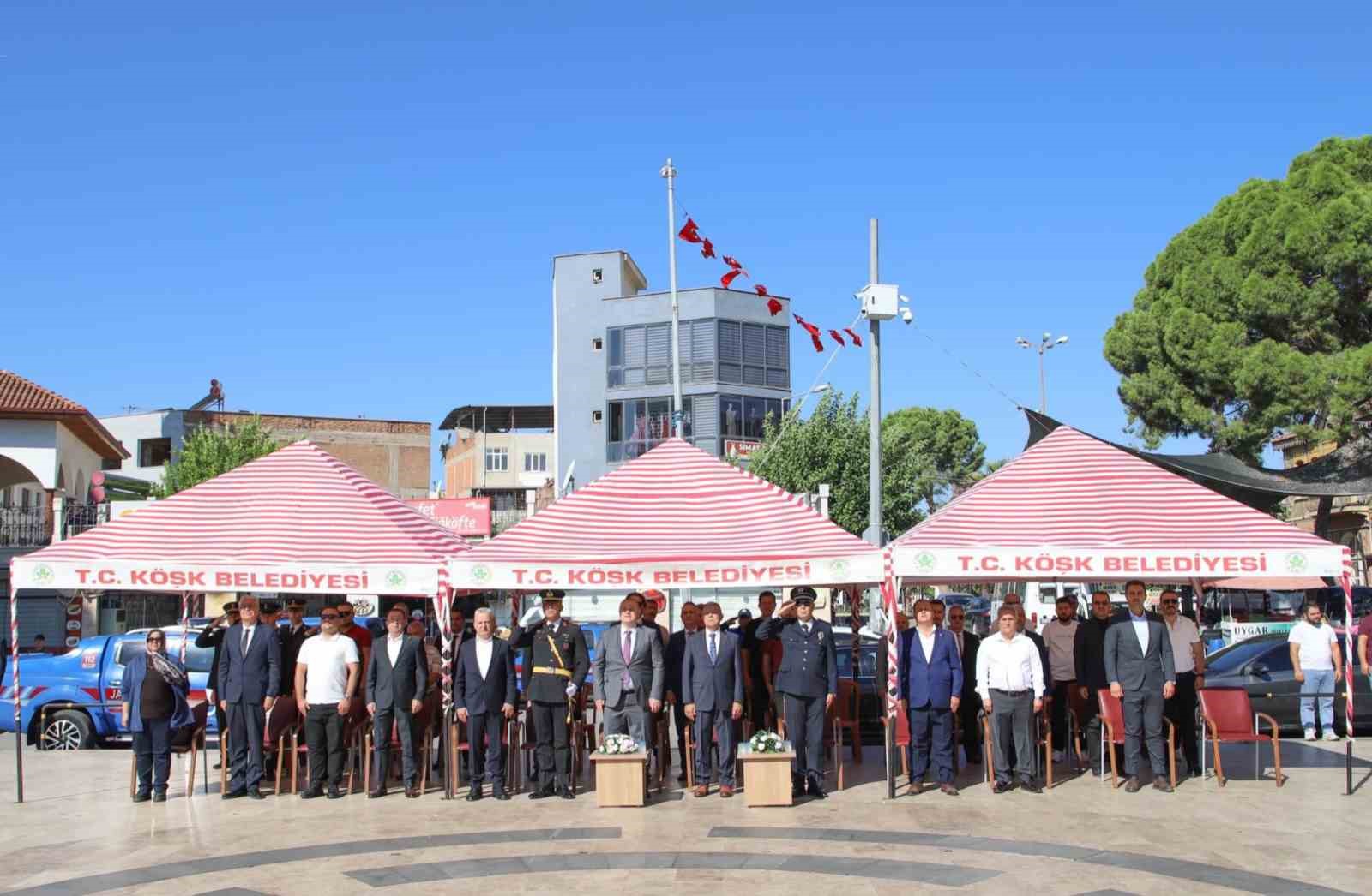 KÖŞK’TE 30 AĞUSTOS ZAFER BAYRAMI GURUR VE COŞKUYLA KUTLANDI