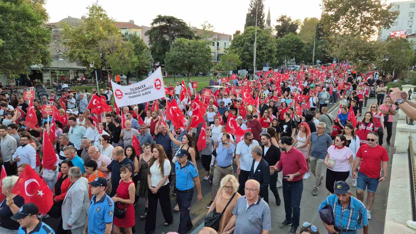 TEKİRDAĞ’DA 30 AĞUSTOS COŞKUSU KORTEJLE ZİRVE YAPTI