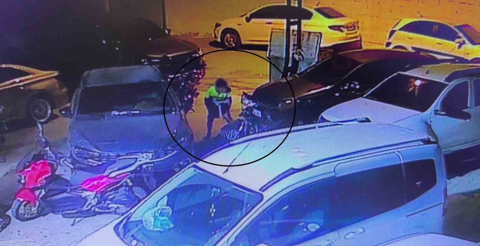 MOTOSİKLETİ ÇALAN ÇOCUĞUN 14 YAŞINDA OLDUĞU ORTAYA ÇIKTI