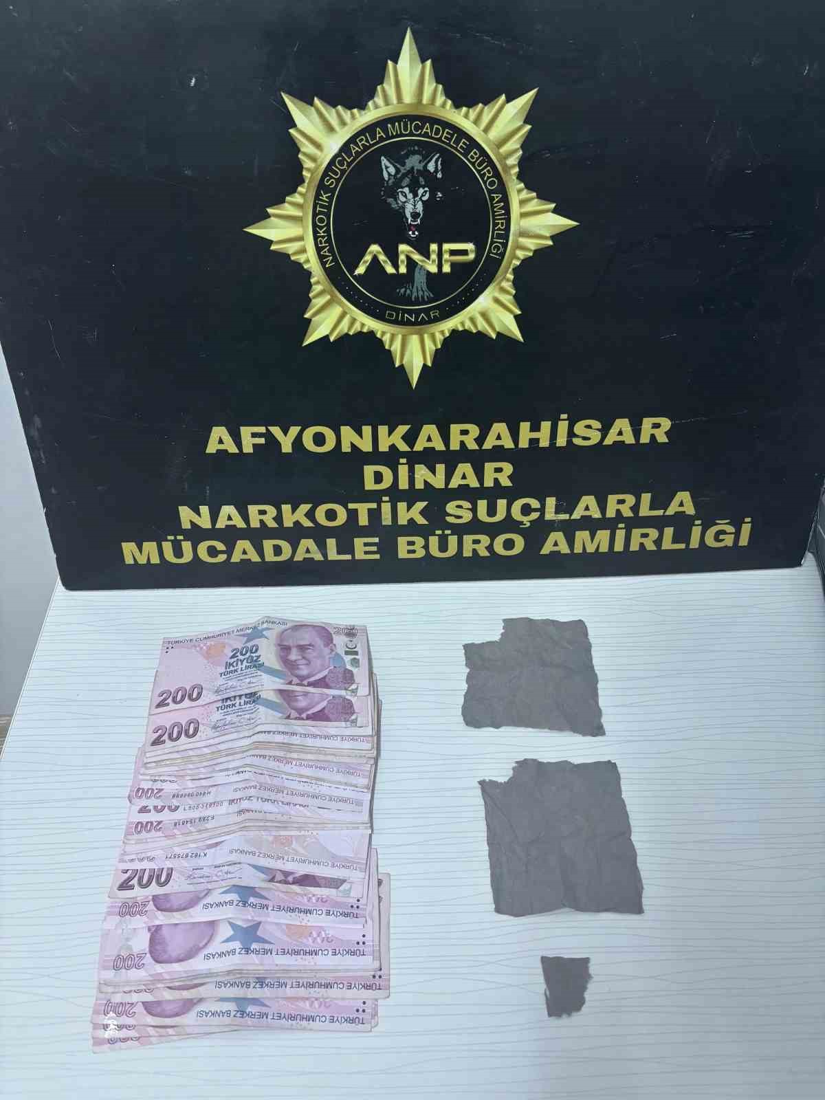 AFYONKARAHİSAR’DA TORBACI OPERASYONU: 1 KİŞİ TUTUKLANDI
