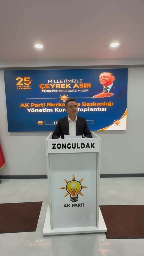 AK PARTİ ZONGULDAK MERKEZ İLÇE BAŞKANI SEZER KÖROĞLU GÖREVİNDEN İSTİFA ETTİ
