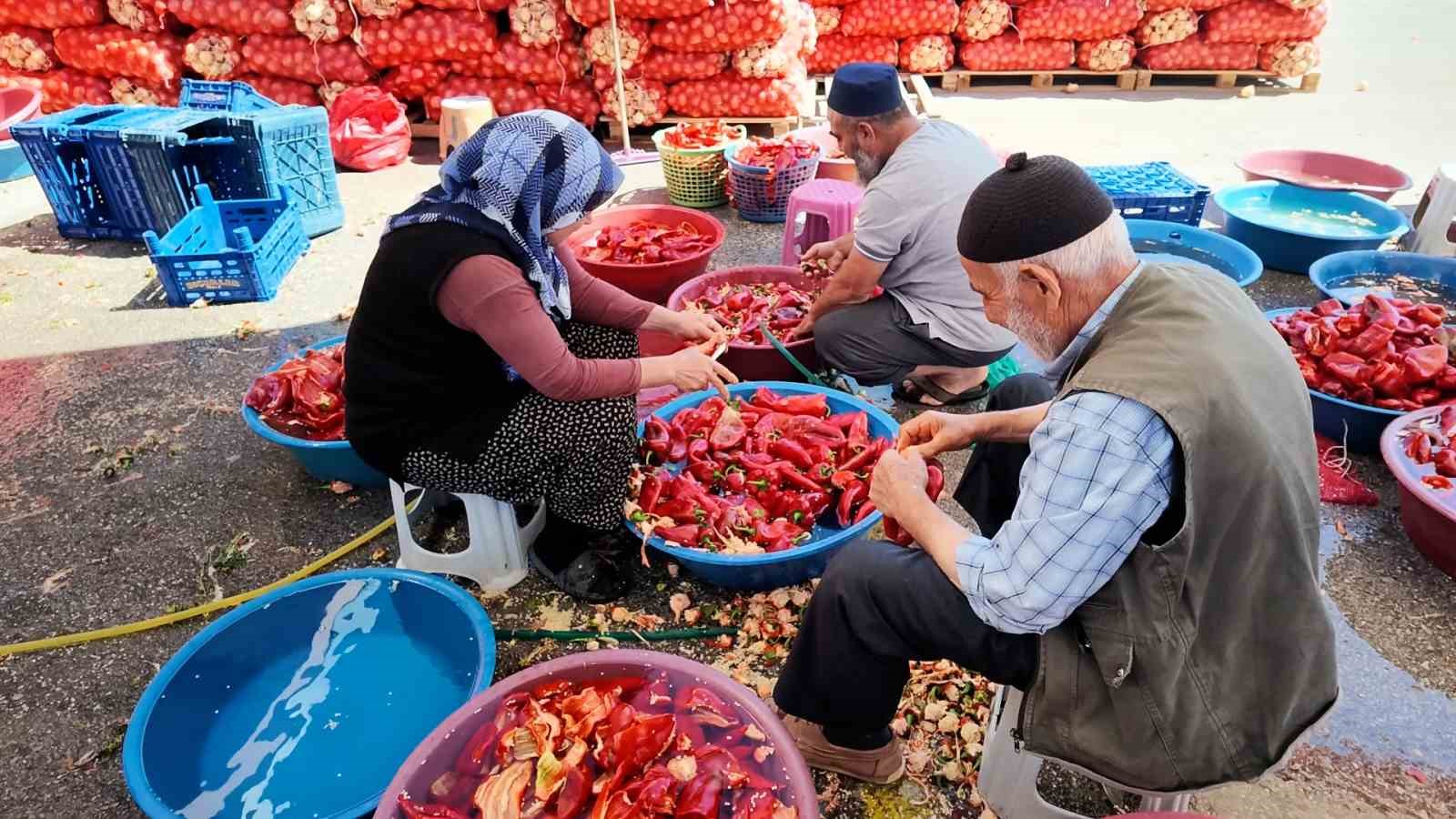 NİĞDE’DE KIŞLIK SALÇA MESAİSİ BAŞLADI