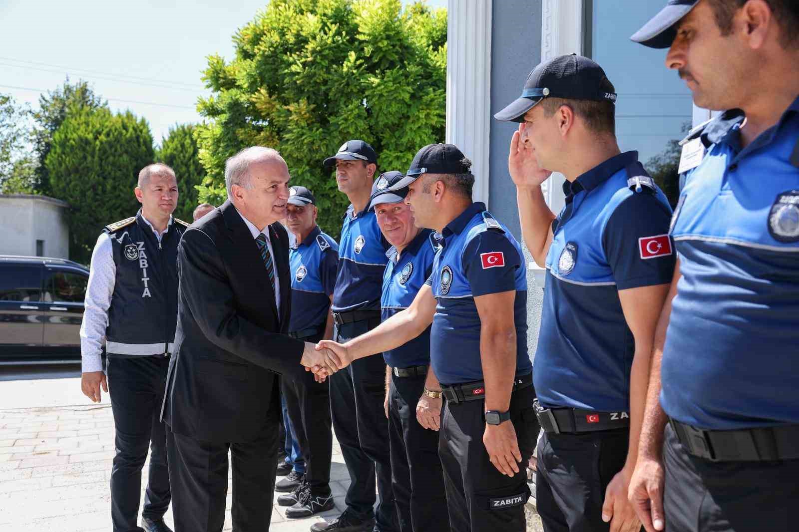 BAŞKAN ÖZLÜ’DEN ZABITA PERSONELİNE TESPİH