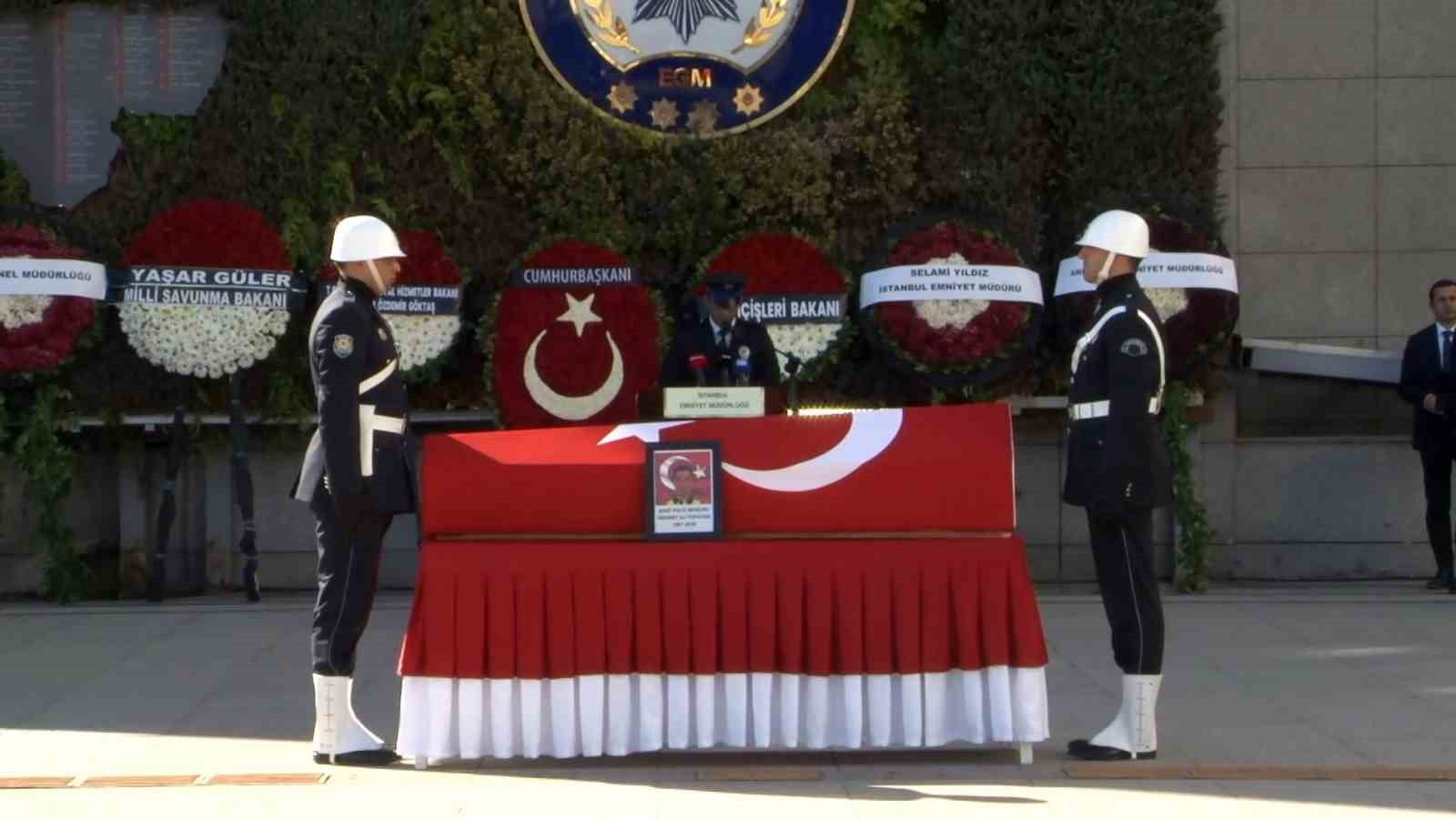 ESENURT’TA DENETİM SIRASINDA ŞEHİT OLAN POLİS MEMURU İÇİN TÖREN DÜZENLENDİ