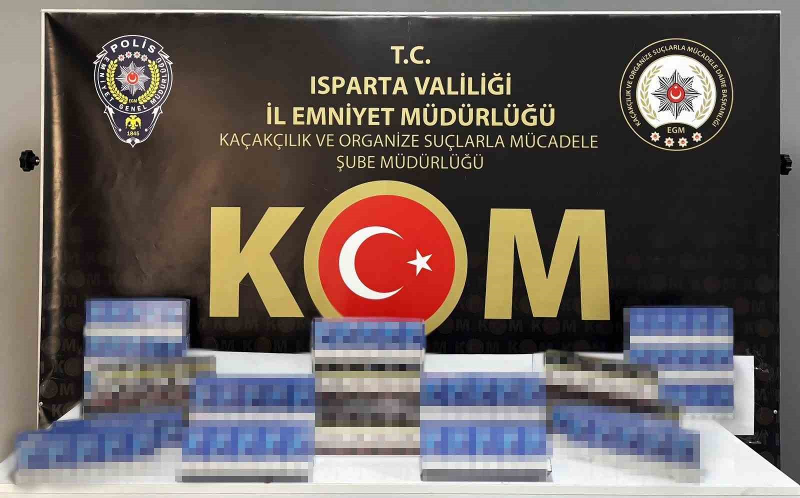 ISPARTA’DA 300 PAKET KAÇAK SİGARA ELE GEÇİRİLDİ