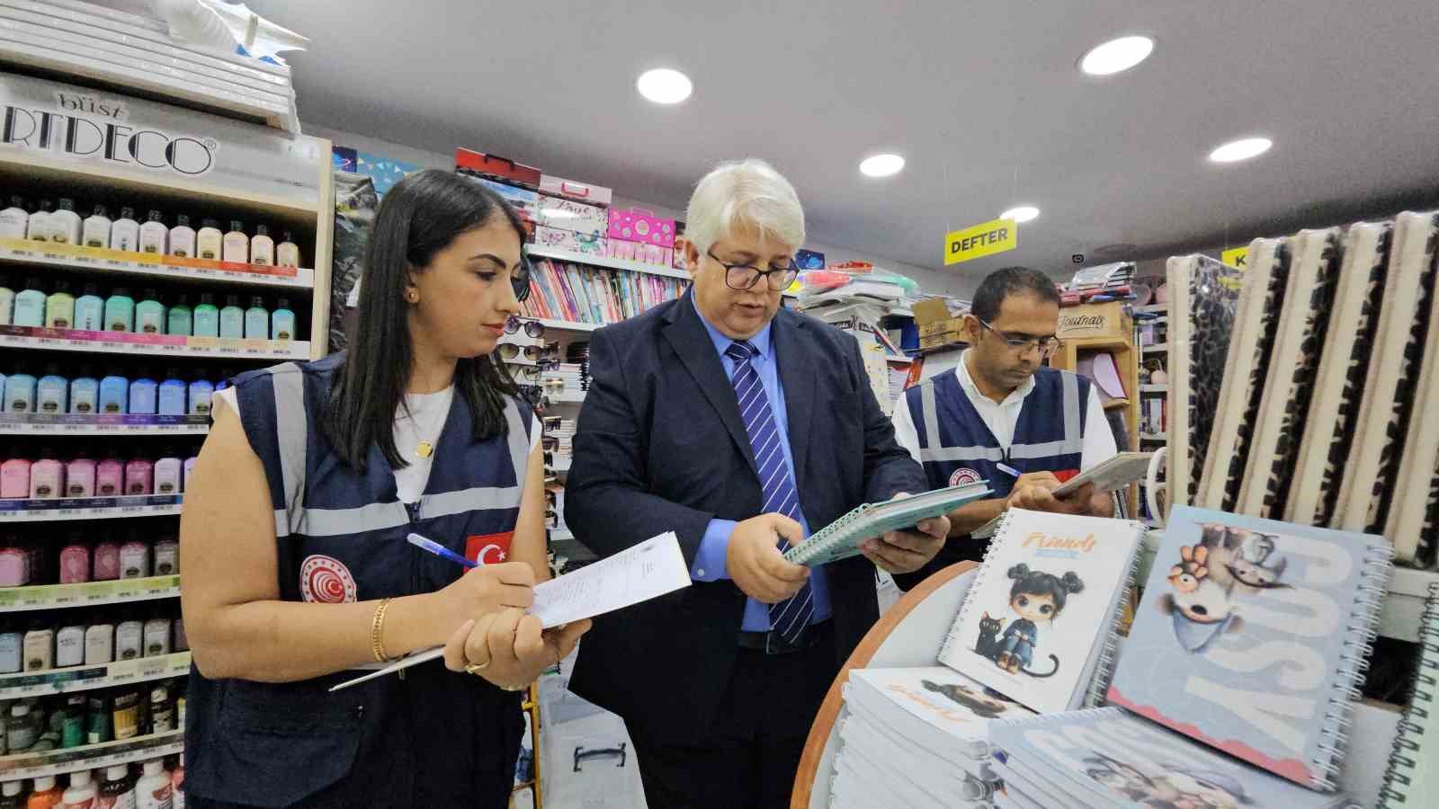 HATAY’DA KIRTASİYE ÜRÜNLERİNE YÖNELİK DENETİMLER SÜRÜYOR