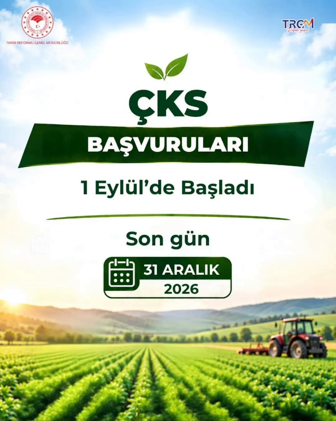AYDIN’DA ÇİFTÇİLERE 31 ARALIK UYARISI