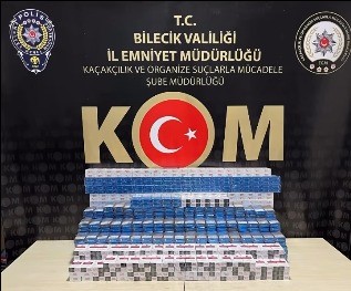 BİLECİK POLİSİ BİR TIRDA BİN 210 PAKET KAÇAK SİGARA ELE GEÇİRİLDİ