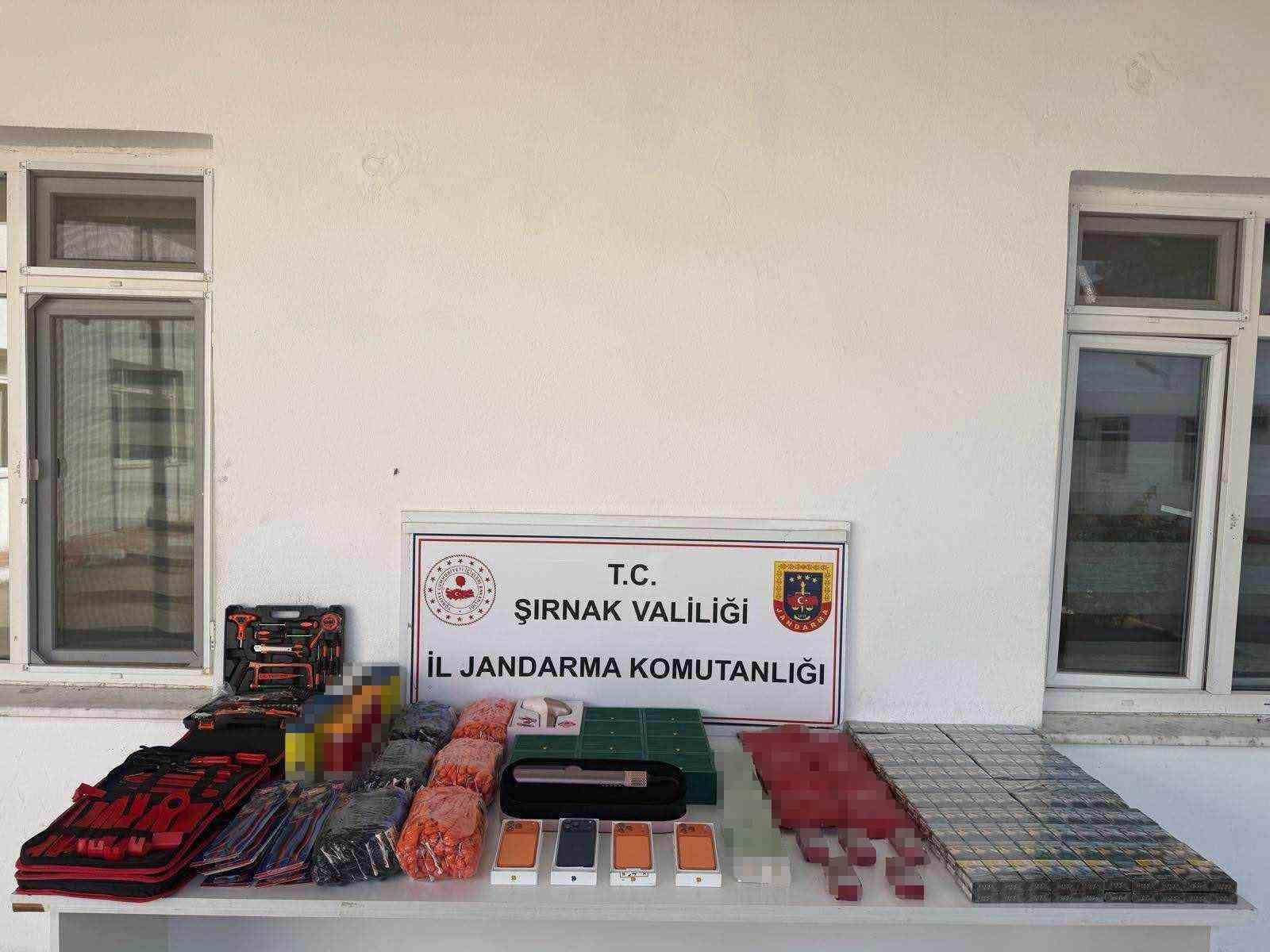 ŞIRNAK’TA JANDARMADAN KAÇAKÇILIK OPERASYONU