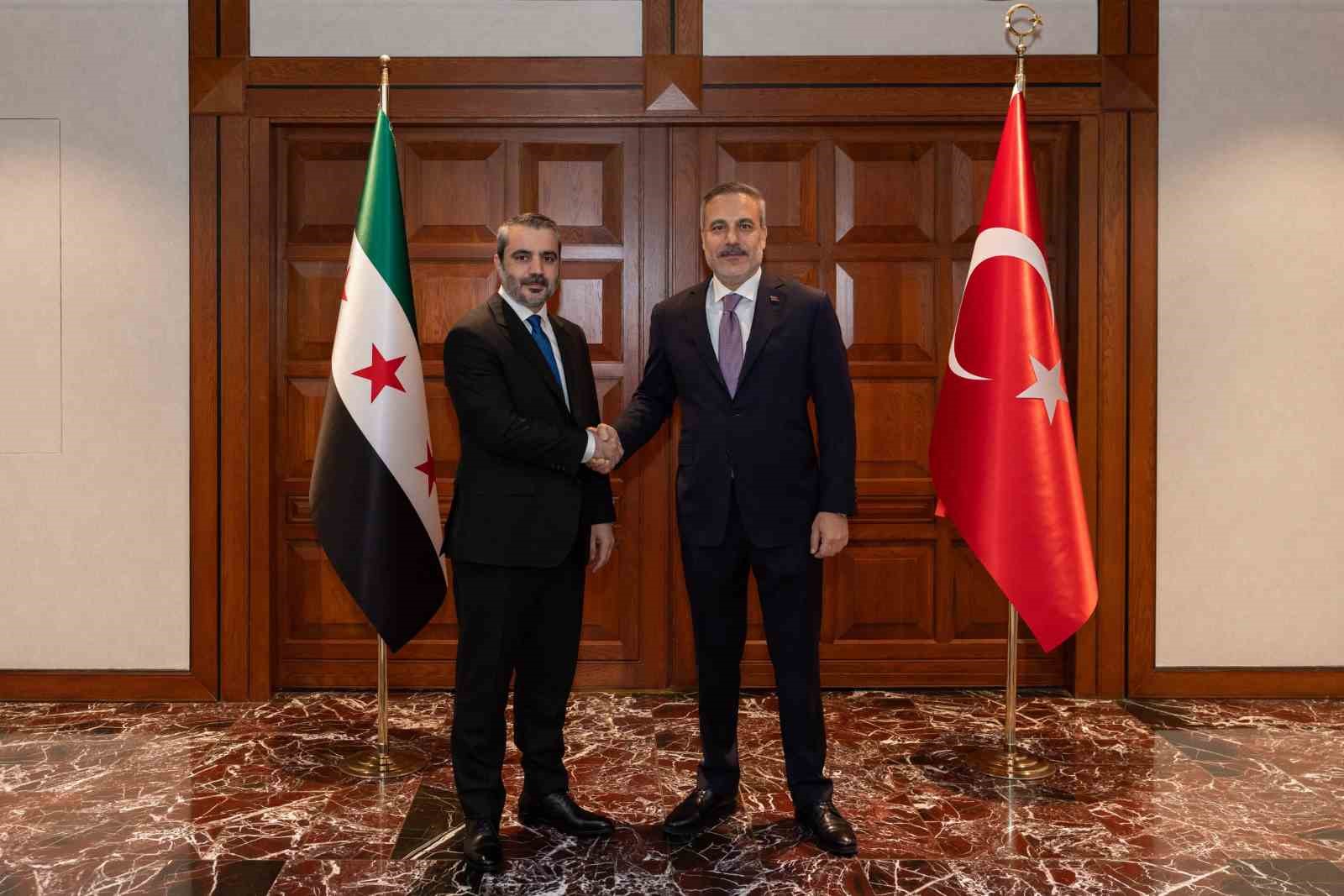 BAKAN FİDAN, SURİYELİ MEVKİDAŞI ŞEYBANİ İLE GÖRÜŞTÜ