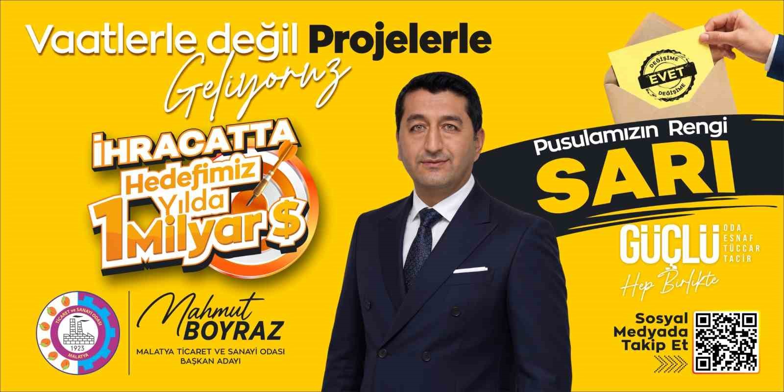 MTSO BAŞKAN ADAYI BOYRAZ’IN PUSULA RENGİ BELLİ OLDU