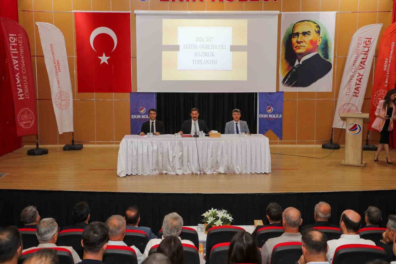 HATAY’DA 2026-2027 EĞİTİM ÖĞRETİM YILI HAZIRLIKLARI DEĞERLENDİRİLDİ
