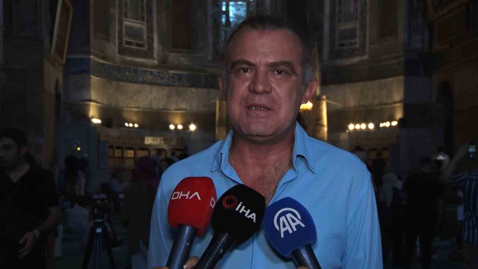 AYASOFYA RESTORASYONUNDA YENİ BİR AŞAMAYA GEÇİLDİ: "DOĞU YARIM KUBBENİN RESTORASYONUNA BAŞLAYACAĞIZ"
