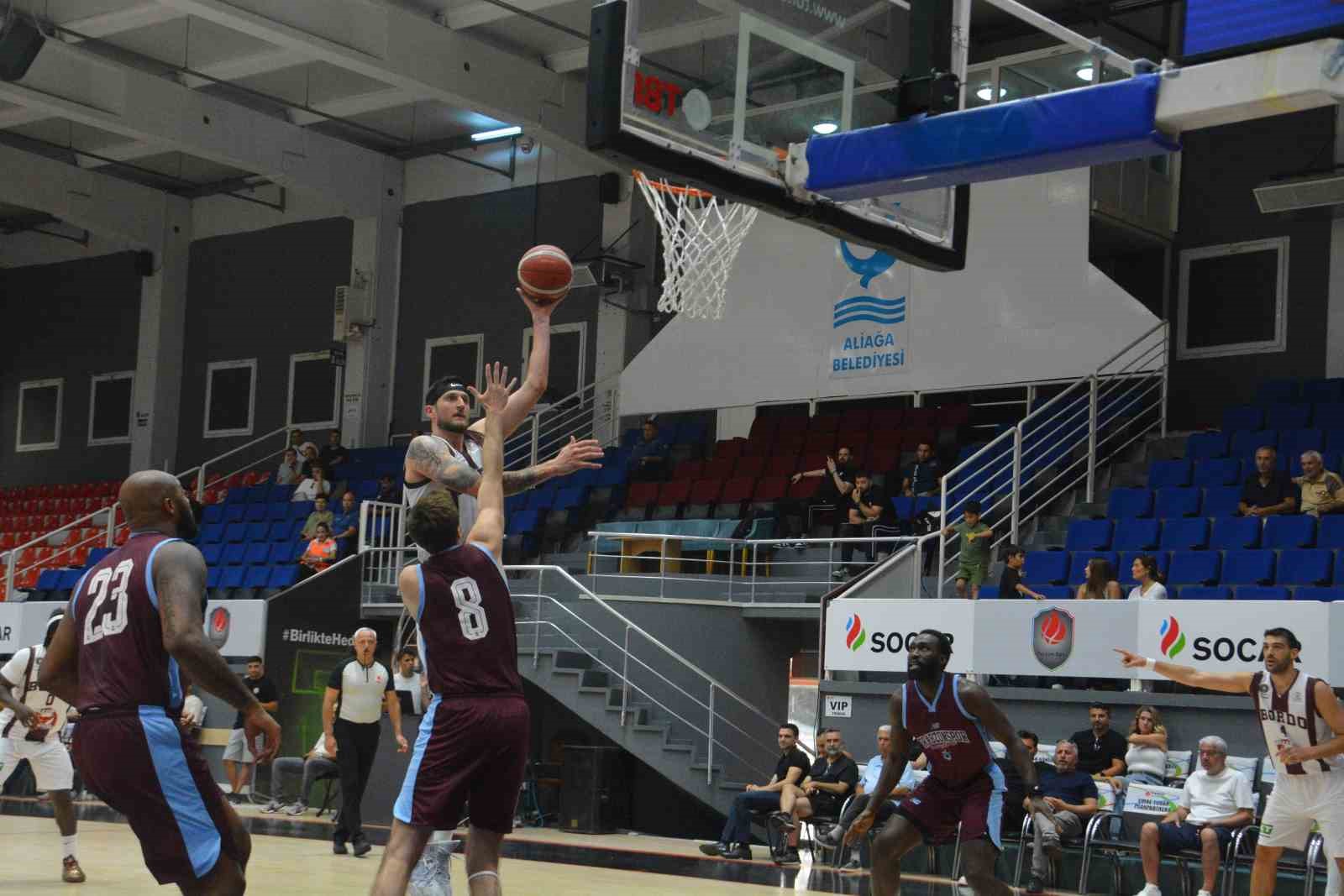EGE CUP 2026: PİZZA BULLS BORDO BANDIRMA: 87 - TRABZONSPOR: 65