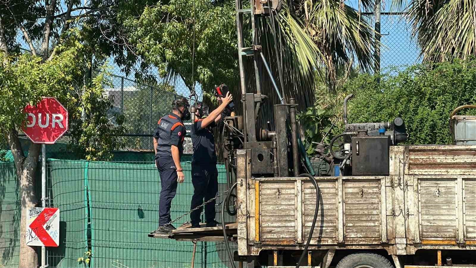 ANKARA AFAD KBRN EKİBİ GAZ ÇIKAN ALANDA ÖLÇÜM YAPTI