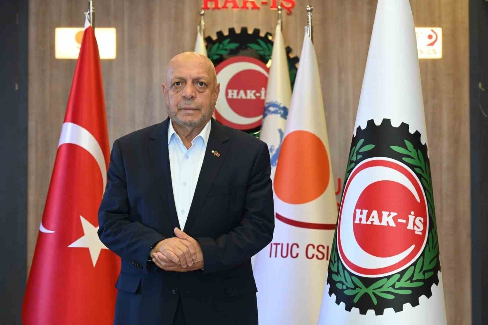 HAK-İŞ GENEL BAŞKANI ARSLAN: "HAK-İŞ OLARAK, BÜTÜN DARBELERİ VE ANTİDEMOKRATİK MÜDAHALELERİ REDDEDİYORUZ"
