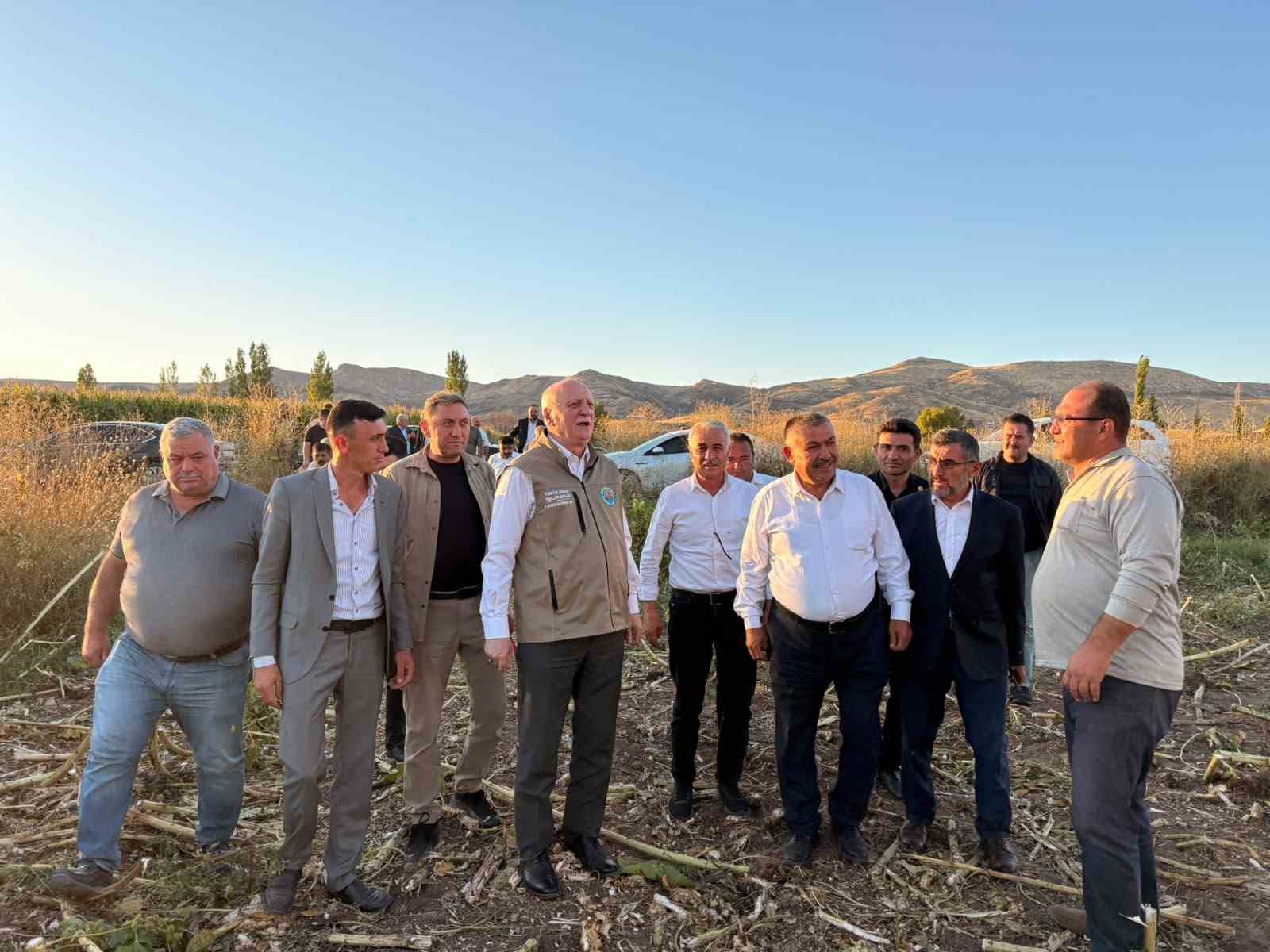 TZOB GENEL BAŞKANI ŞEMSİ BAYRAKTAR, AKİN’DE AY ÇEKİRDEĞİ HASADINA KATILDI