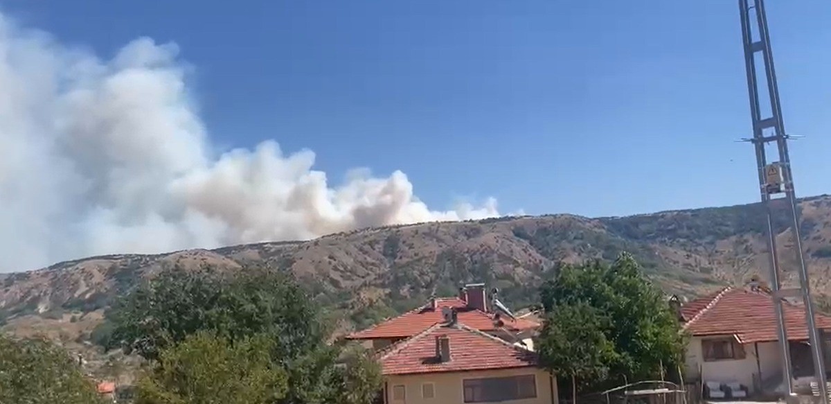 ANKARA-ÇANKIRI SINIRINDA ORMAN YANGINI