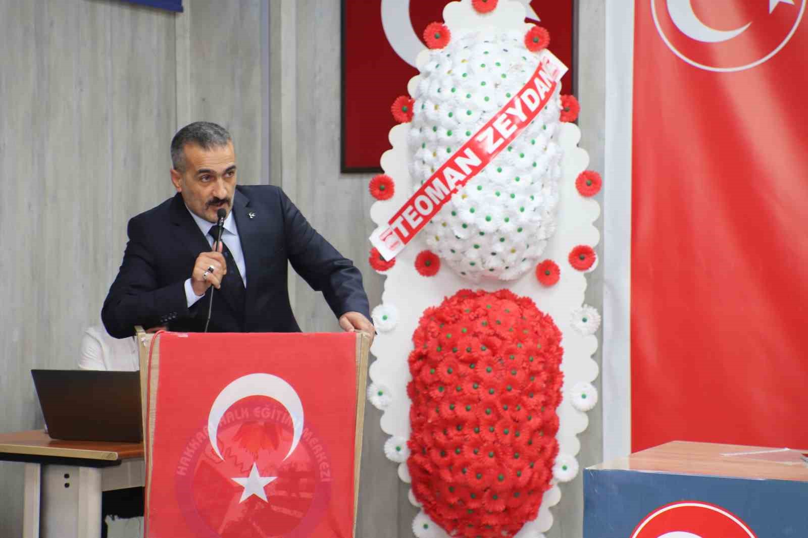 MHP HAKKARİ İL BAŞKANI FATİH ÖZTEPE GÜVEN TAZELEDİ