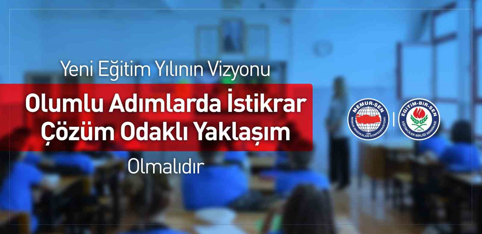 EĞİTİM-BİR-SEN’DEN YENİ EĞİTİM-ÖĞRETİM YILI AÇIKLAMASI