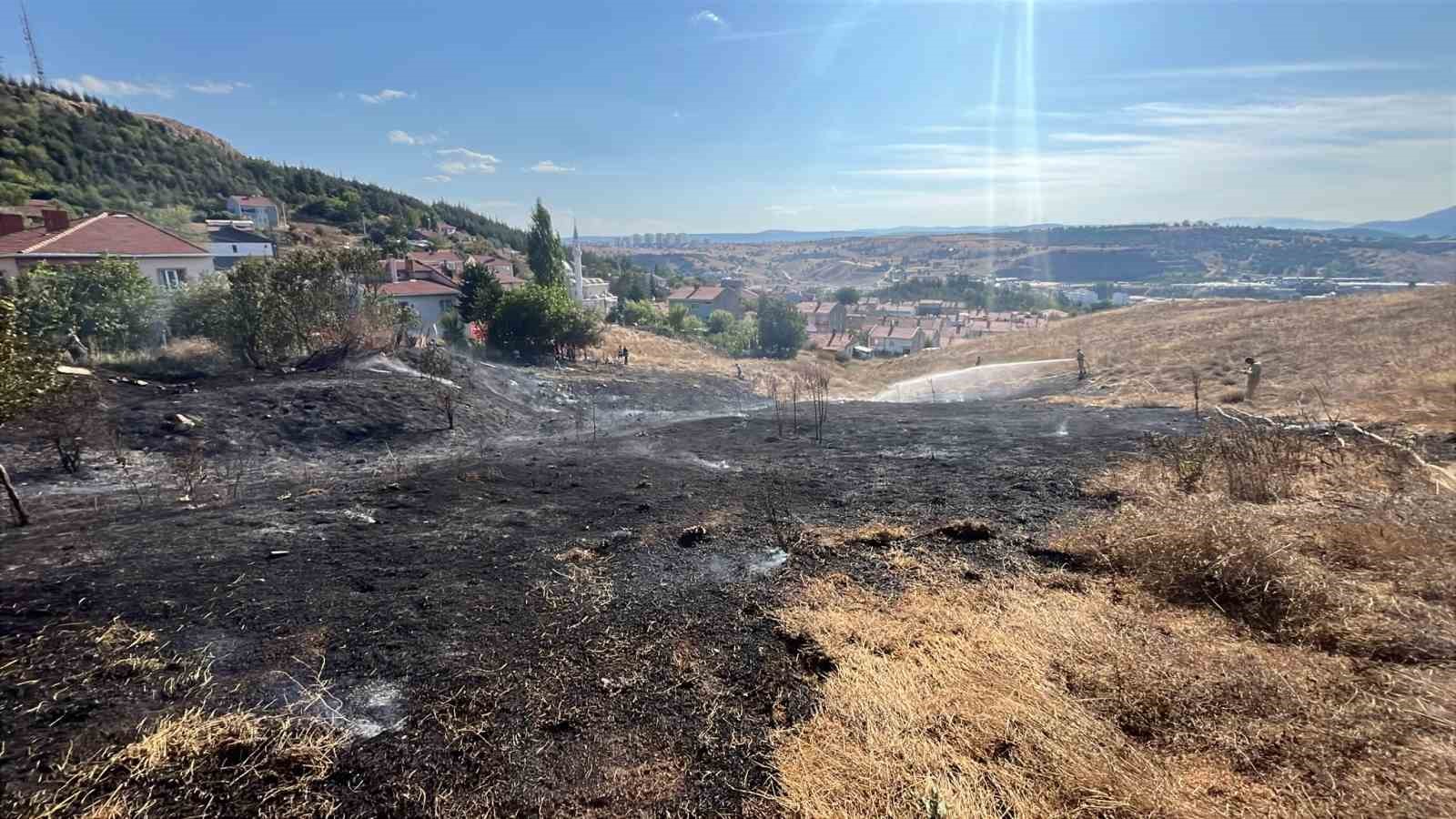 BOZÜYÜK’TE OTLUK YANGINI