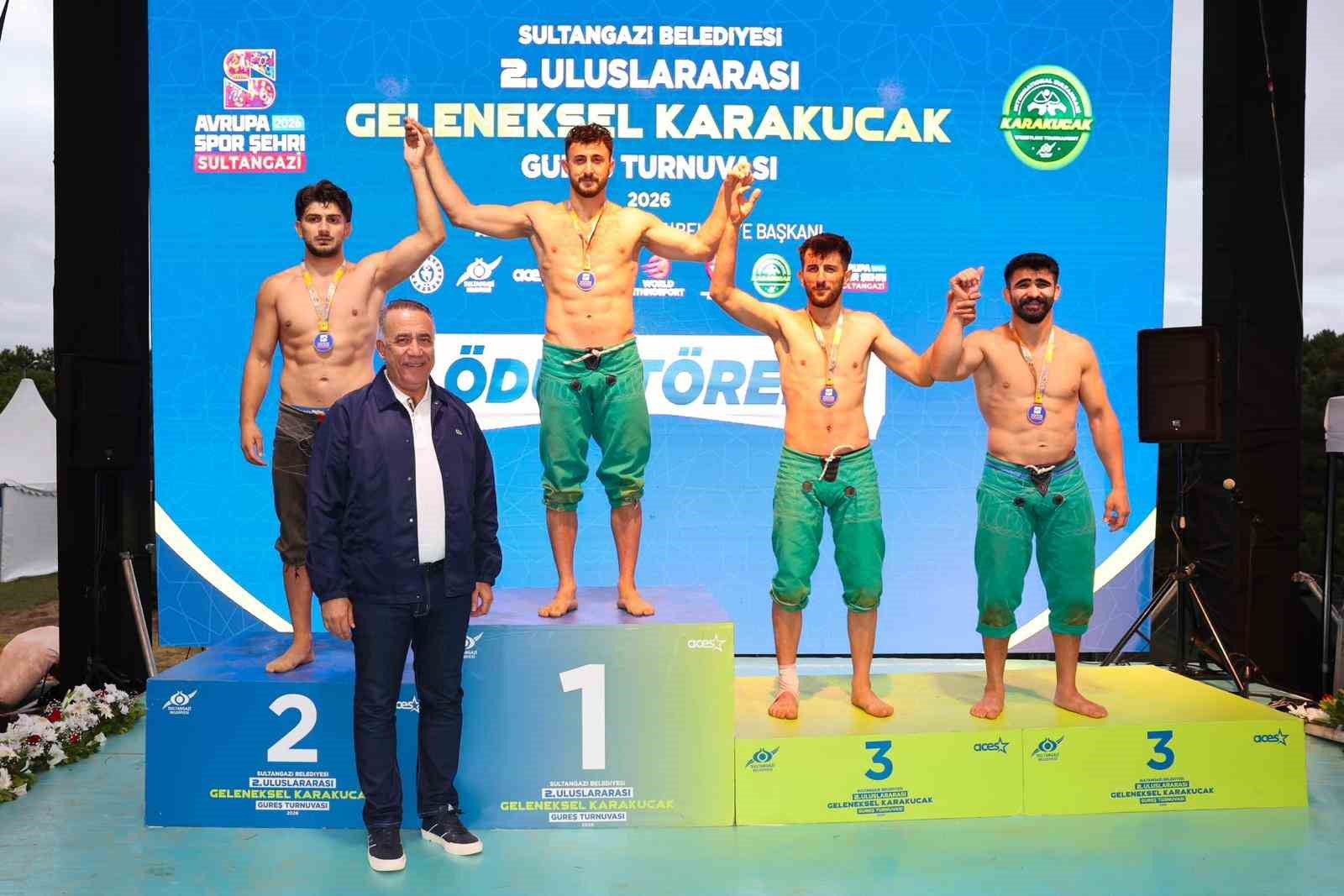 SULTANGAZİ’DE 2. ULUSLARARASI KARAKUCAK GÜREŞ TURNUVASI DÜZENLENDİ