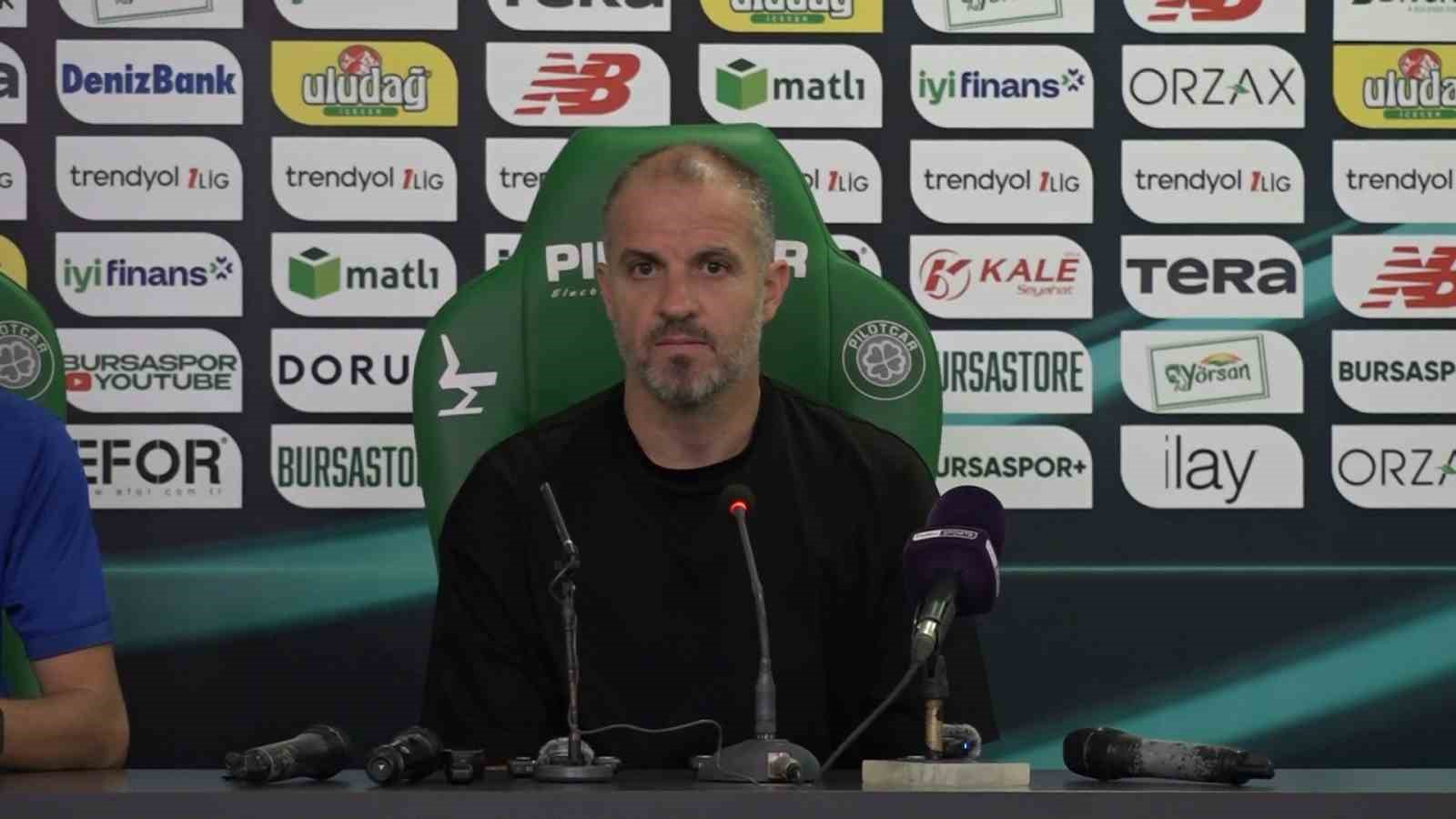 BURSASPOR - ESENLER EROKSPOR MAÇININ ARDINDAN