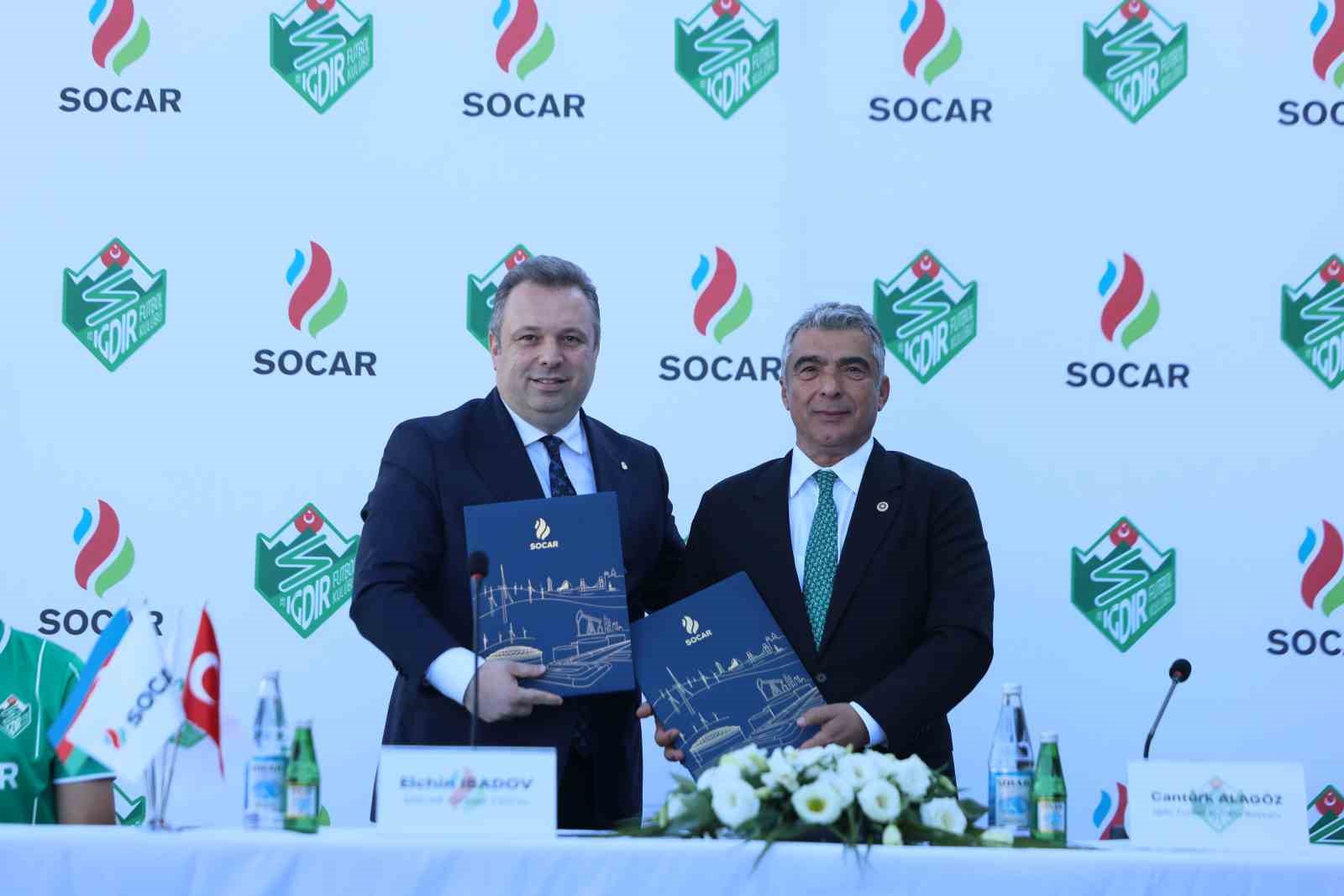 SOCAR TÜRKİYE VE IĞDIR FUTBOL KULÜBÜ ARASINDAKİ SPONSORLUK ANLAŞMASI 1 YIL DAHA UZATILDI