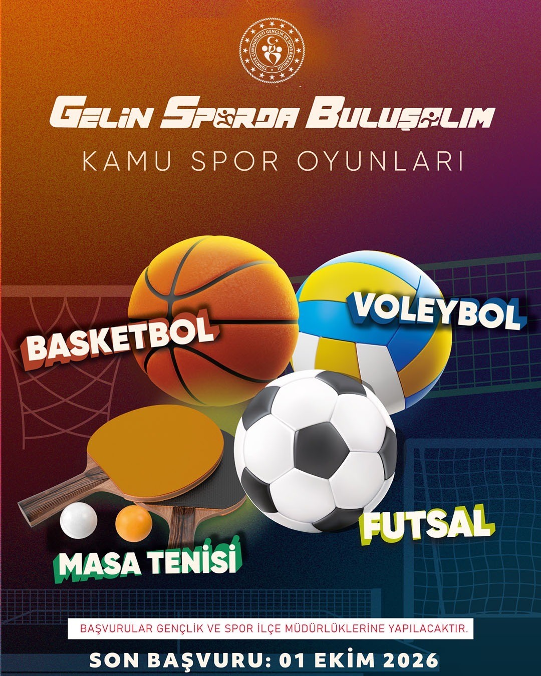 KAMU SPOR OYUNLARI BAŞLIYOR