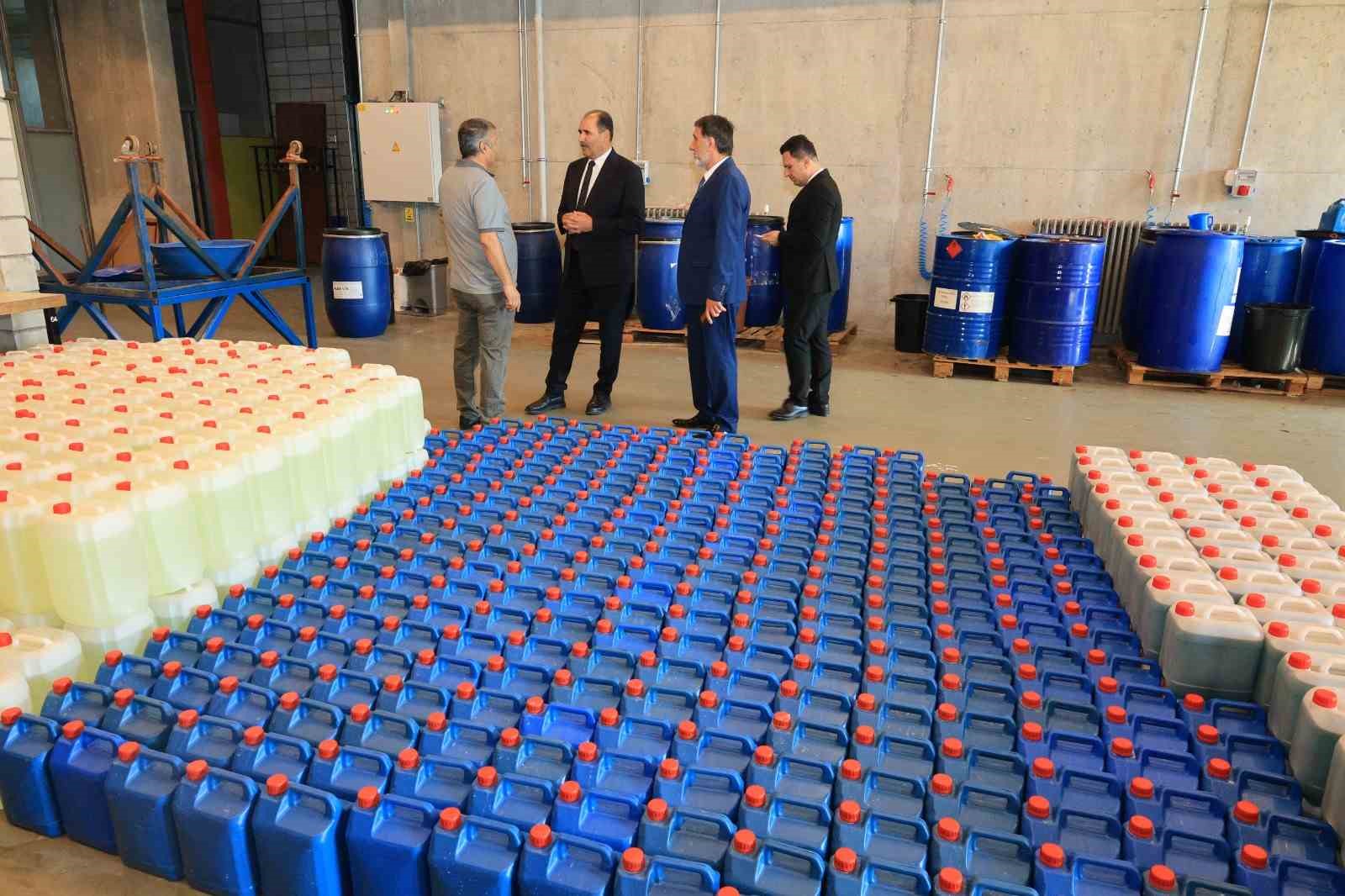 ELAZIĞ’DAKİ GAZİ MTAL GÜNLÜK 10 TON TEMİZLİK MALZEMESİ ÜRETİYOR