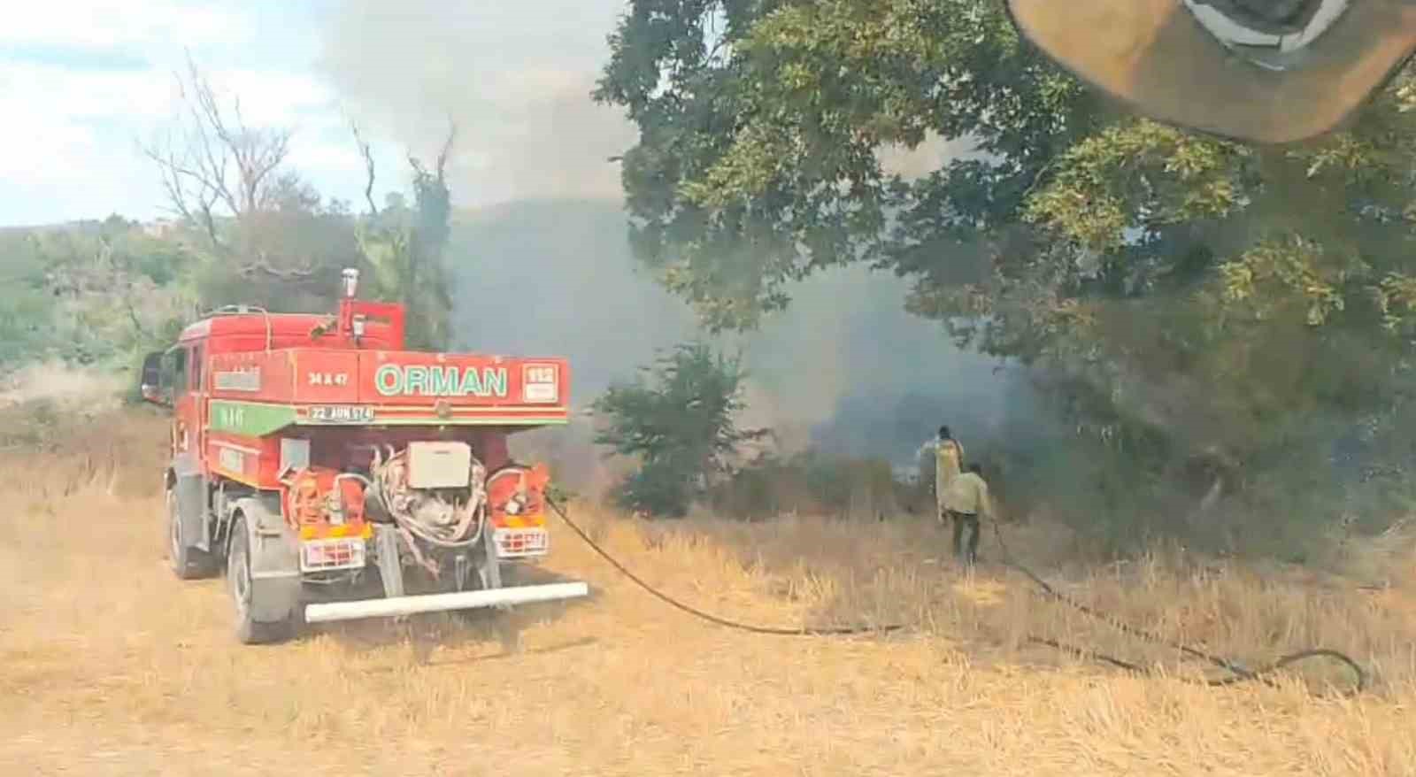 SUBAŞI’NDA AĞAÇLIK ALANDA YANGIN