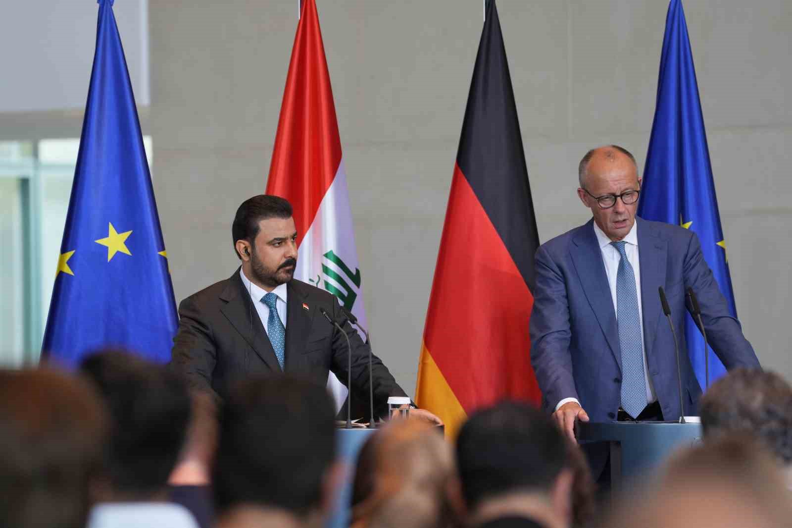 ALMANYA BAŞBAKANI MERZ, IRAK BAŞBAKANI ZEYDİ İLE BİR ARAYA GELDİ
