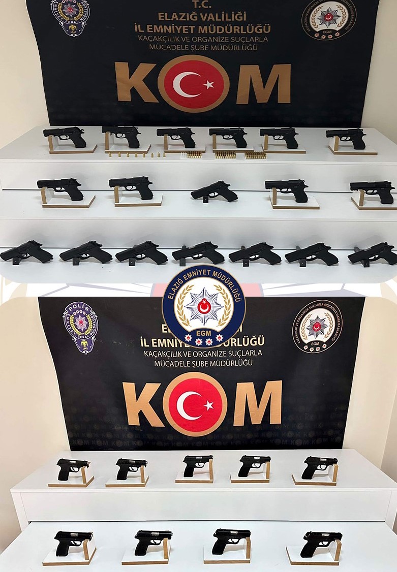 ELAZIĞ’DA RUHSATSIZ SİLAH OPERASYONUNDA 2 TUTUKLAMA
