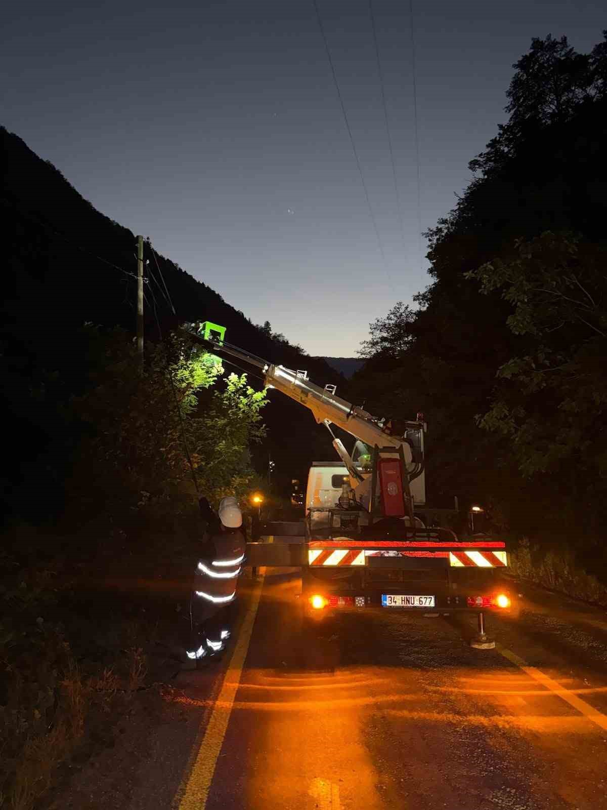 ÇORUH EDAŞ, YAĞIŞTAN ETKİLENEN RİZE VE TRABZON’DA 120 SAHA ÇALIŞANIYLA ARIZALARI GİDERDİ