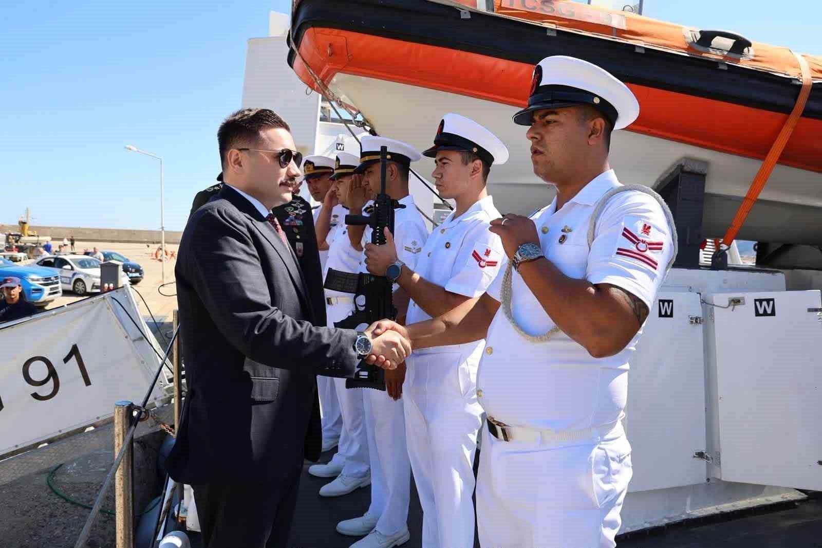 GÖKÇEADA KAYMAKAMI OSMAN ACAR’DAN SAHİL GÜVENLİK BOTU ‘TCSG-91’DE İNCELEME