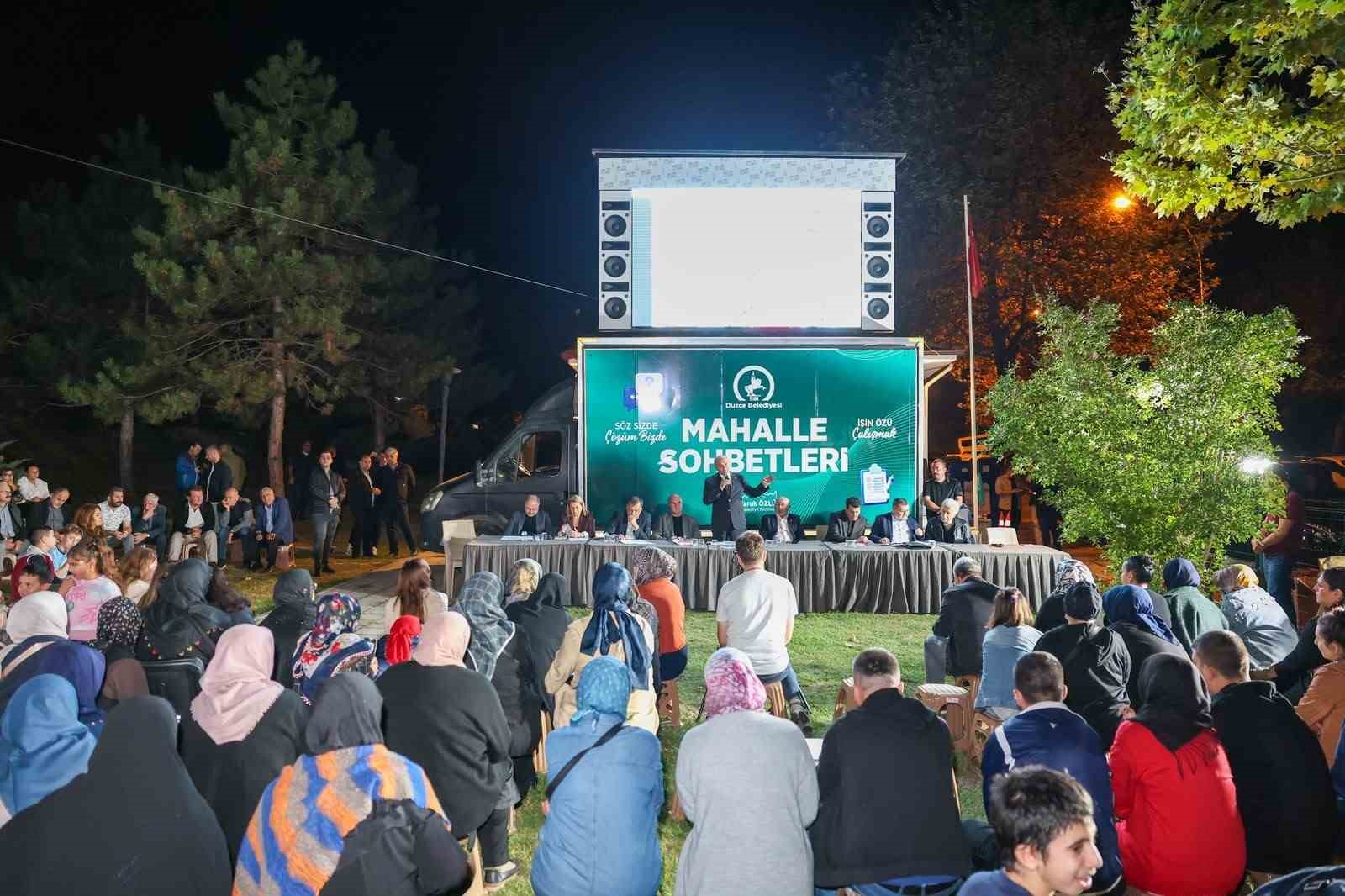 BAŞKAN ÖZLÜ "BAHÇEŞEHİR, DÜZCE’NİN EN YAŞANABİLİR, EN GÜZEL BÖLGESİDİR"