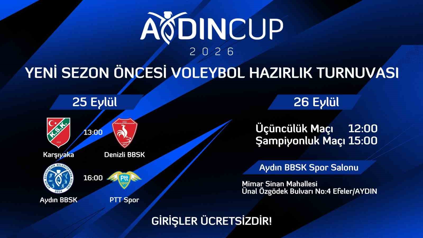 AYDIN CUP 2026 İÇİN GERİ SAYIM BAŞLADI