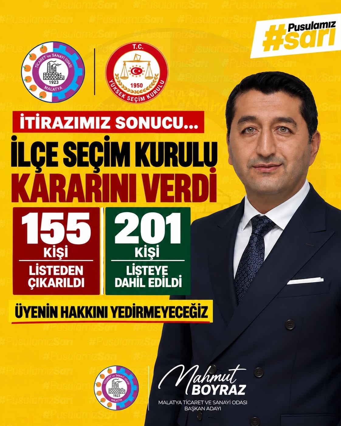 MTSO BAŞKAN ADAYI MAHMUT BOYRAZ 6 PROJESİNİ AÇIKLADI