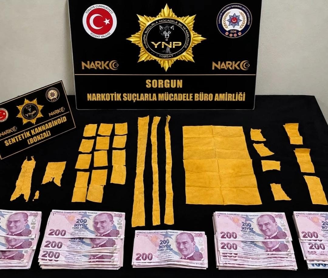 YOZGAT’TAKİ UYUŞTURUCU OPERASYONUNDA 1 KİŞİ TUTUKLANDI