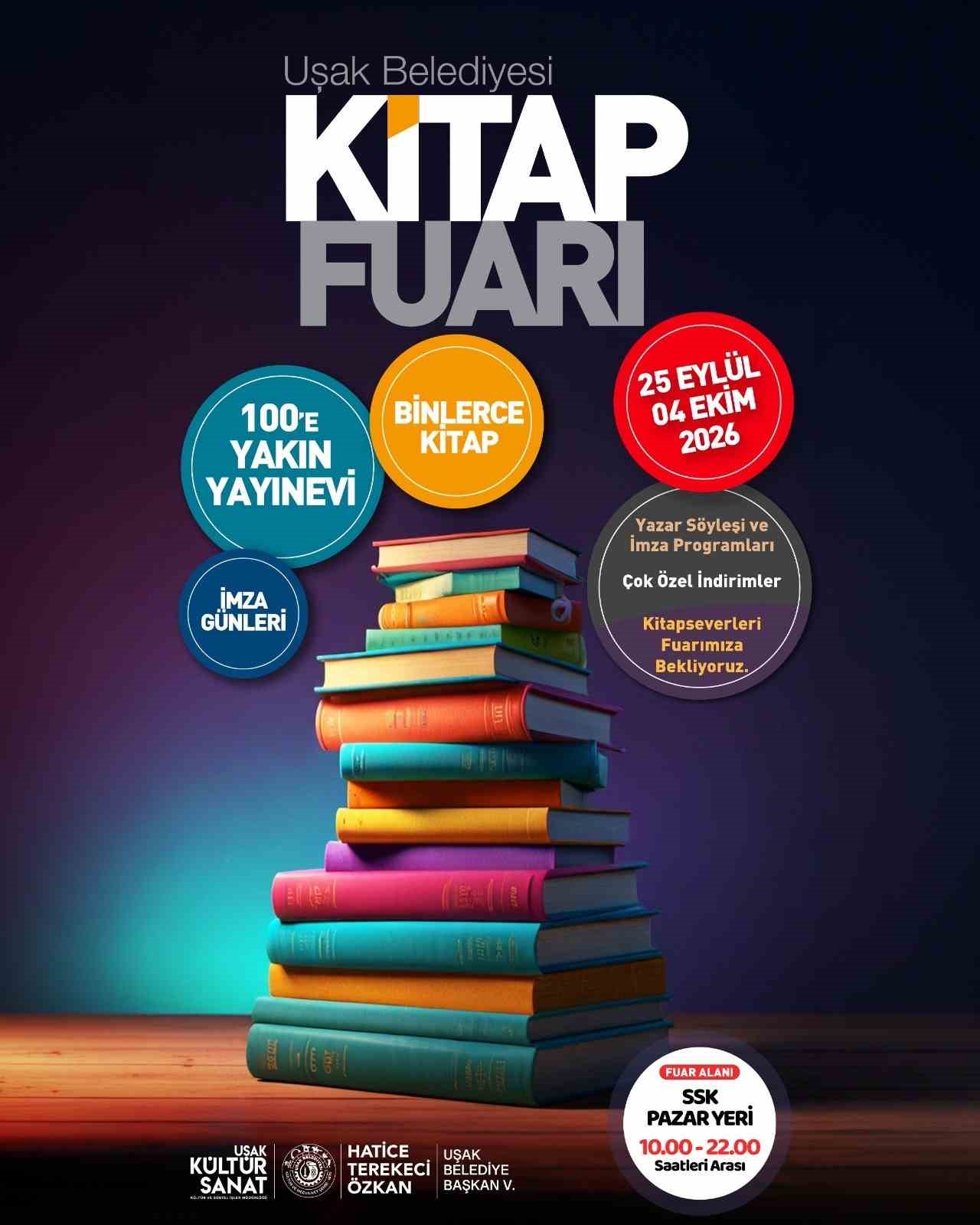 UŞAK BELEDİYESİ TARAFINDAN DÜZENLENEN UŞAK KİTAP FUARI İKİNCİ KEZ KAPILARINI AÇIYOR
